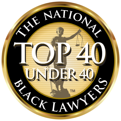 The National Black Lawyers, Top 40 Under 40 badge