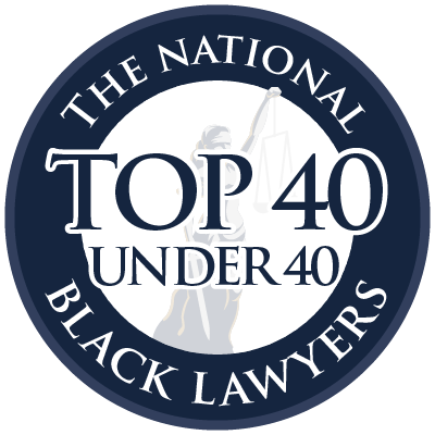 The National Black Lawyers, Top 40 Under 40 badge