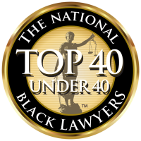 The National Black Lawyers, Top 40 Under 40 badge